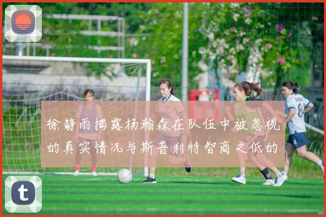 徐静雨揭露杨瀚森在队伍中被忽视的真实情况与斯普利特智商之低的尴尬真相
