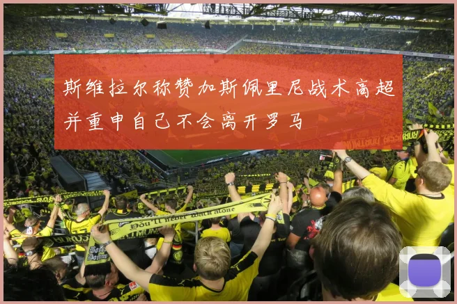 斯维拉尔称赞加斯佩里尼战术高超并重申自己不会离开罗马